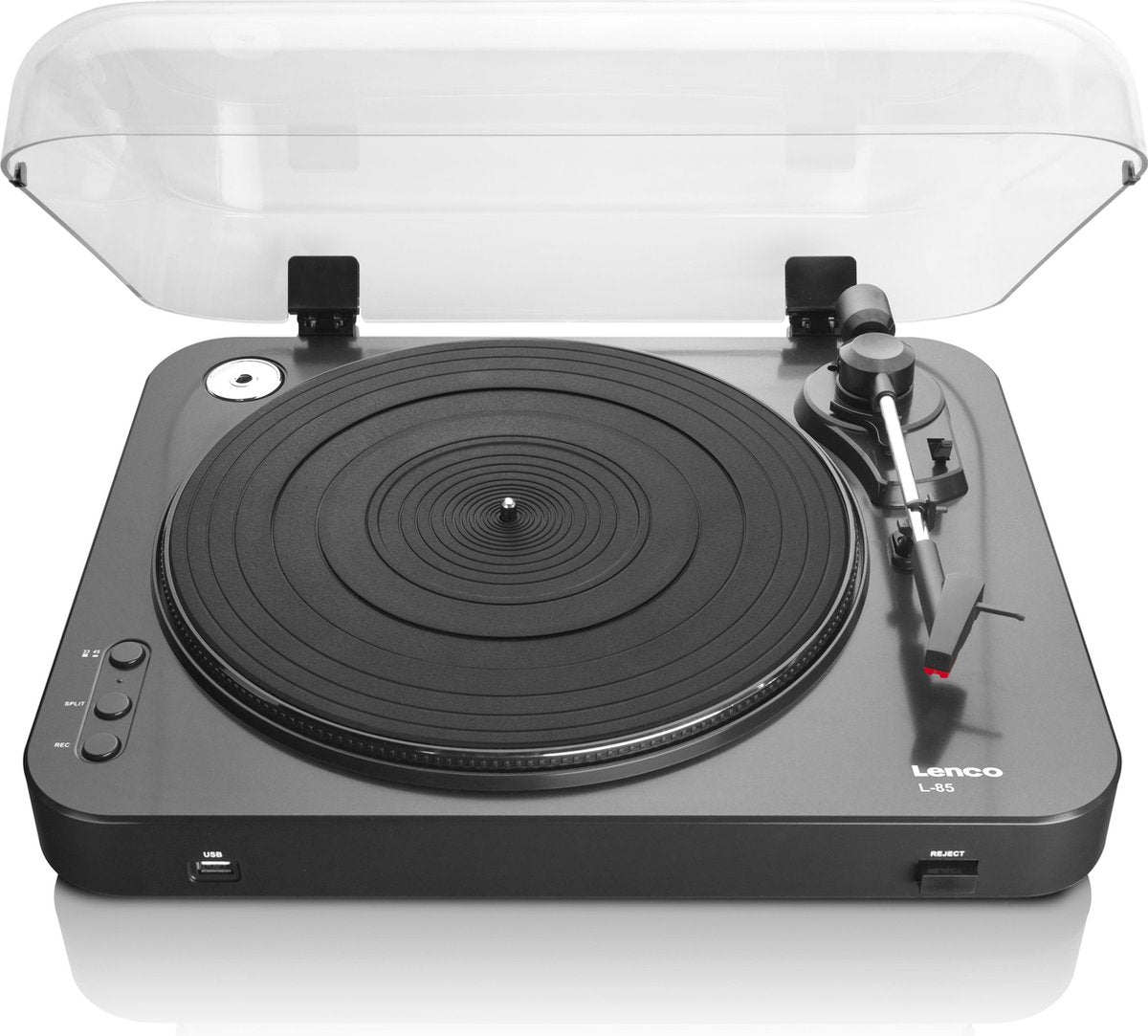 Lenco L-85 Black - Platenspeler met USB - Zwart