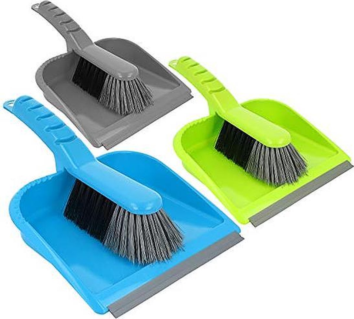 Stoffer en blik 35x22cm met een rubberen aanzet - stevig - rubber - groen -