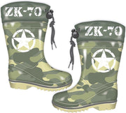 Arditex Regenlaarzen Army Jongens Pvc/textiel Groen/wit Maat 28