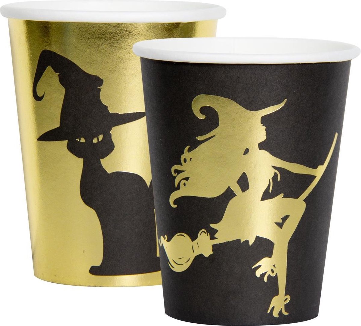 Bekers Papier Golden Witch 250 ml – 8 stuks