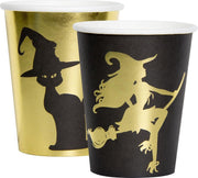 Bekers Papier Golden Witch 250 ml – 8 stuks