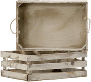 Kist met koord 3 - lats / old look groot