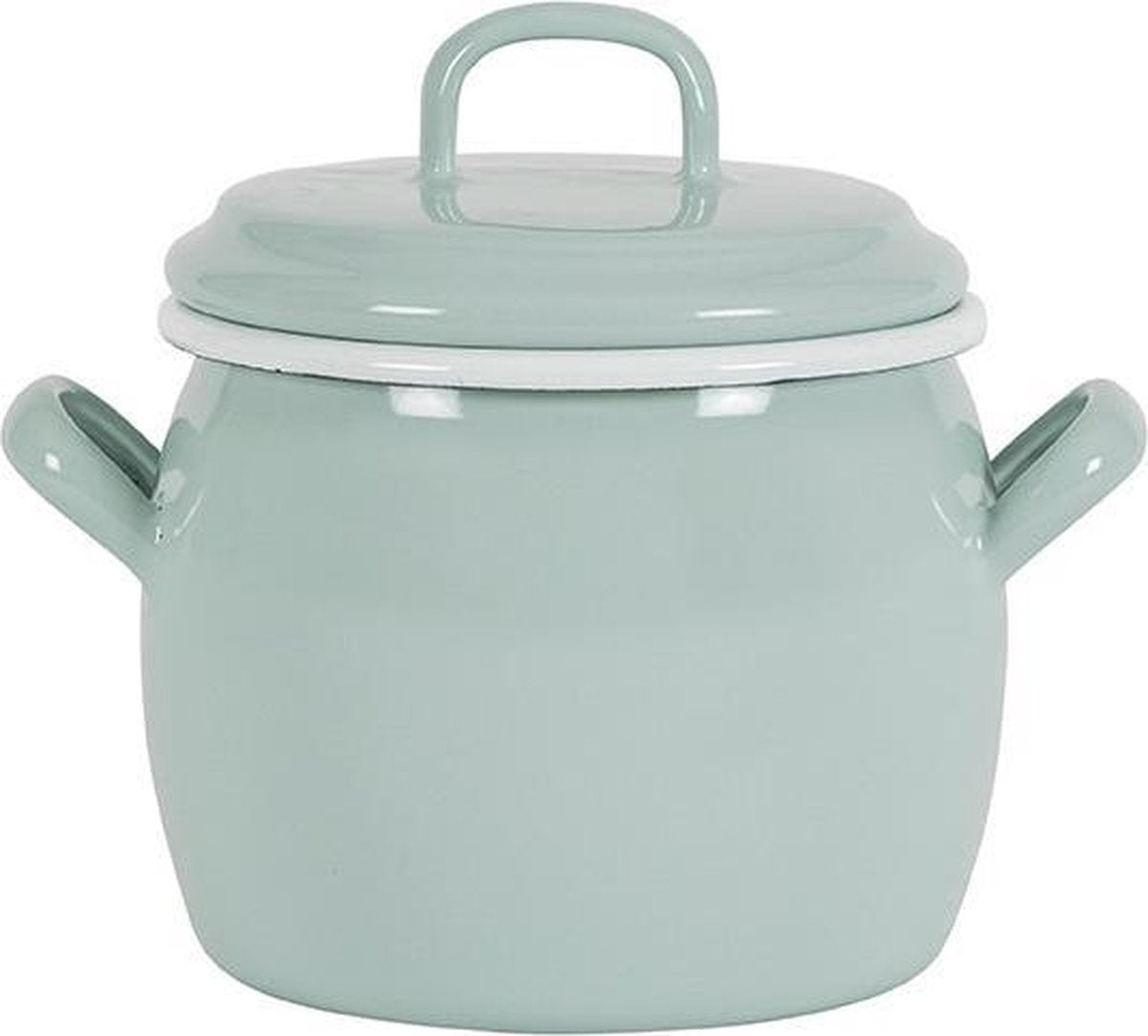 Kookpan met deksel Mintgroen