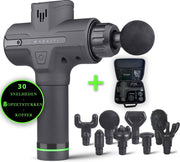 Maralti Massage Gun Professioneel - Sport en Relax - 30 Standen - 8 Opzetstukken - Incl Reiskoffer