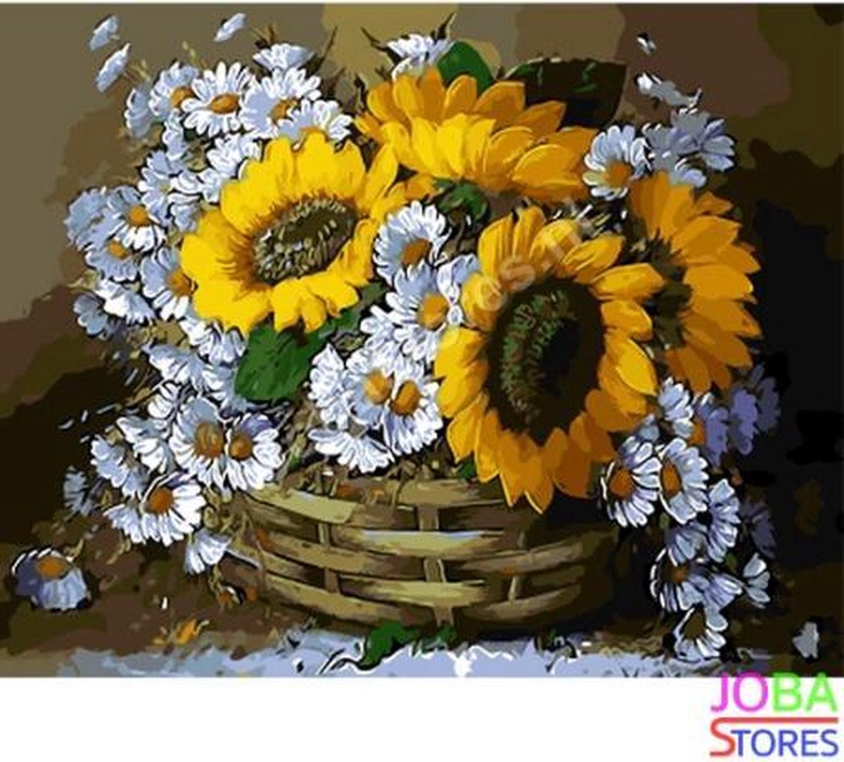 Schilderen op nummer "JobaStores®" Zonnebloemen 40x50cm