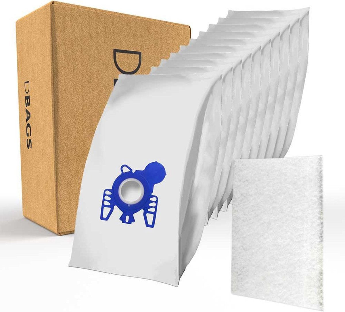 DBAGS Miele G/N Stofzuigerzakken (10 stuks) + 2 Filters