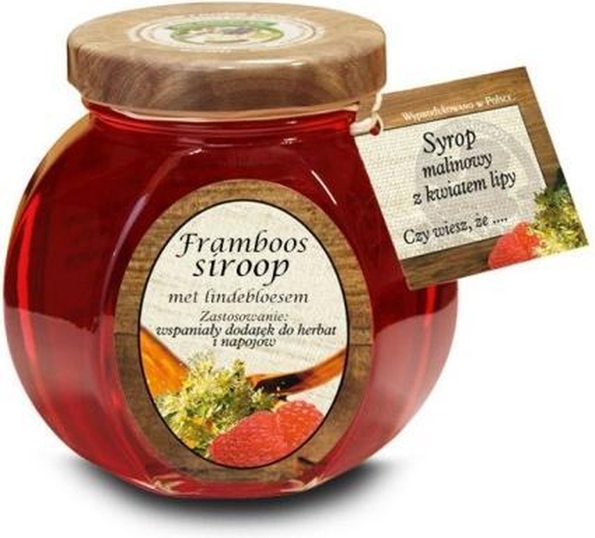 Framboos siroop met lindebloesem 150ml
