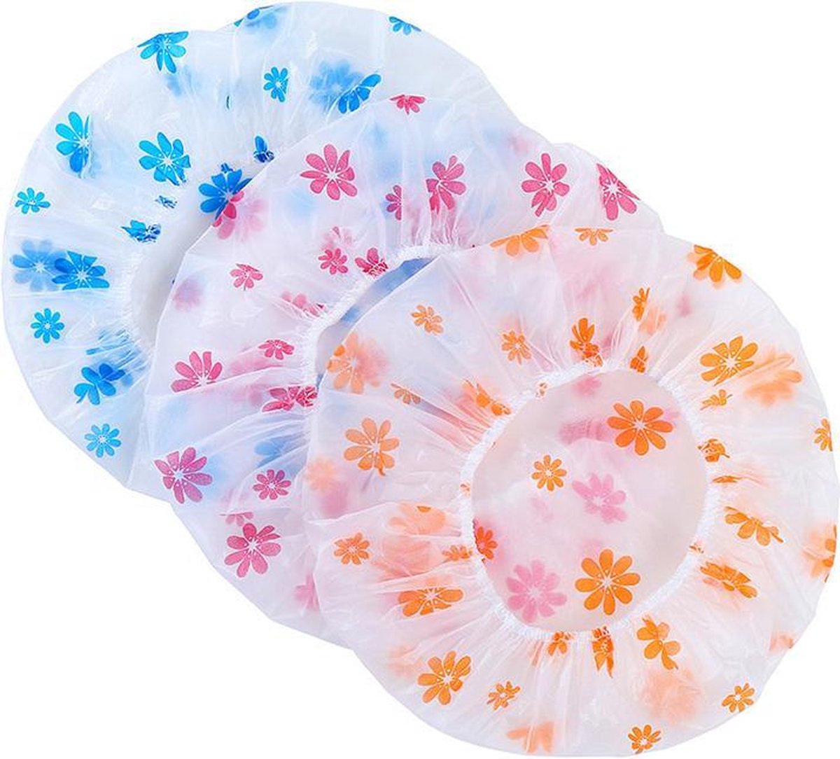 Rojafit Budget Lichtgewicht Douchemuts - Bloem - Set van 3 Stuks!! - Verschillende Kleuren