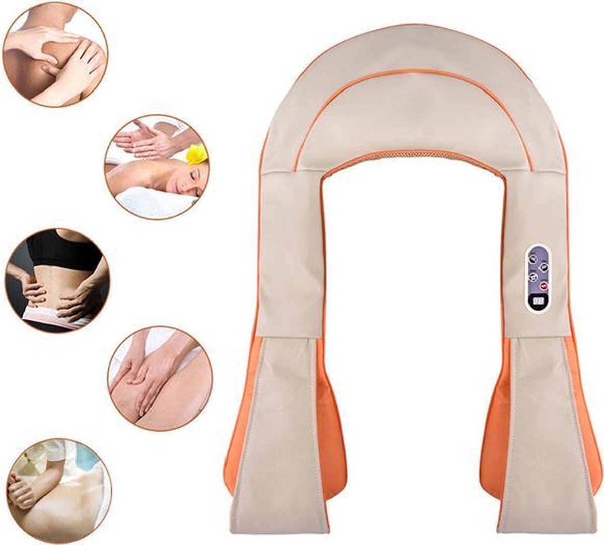 Shiatsu Massage shawl | Cervical massage shawls | 99 Massage Modus | Massagekussen - Massageapparaat | Nekmassage Kussen | Massage Apparaat voor Nek / Schouder / Rug / Benen / Voeten - Voor Thuis | Geen Accu | 220 volt