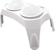 M-pets Voer- En Drinkbak 2 X 950 Ml 54 X 34 Cm Beige 3-delig