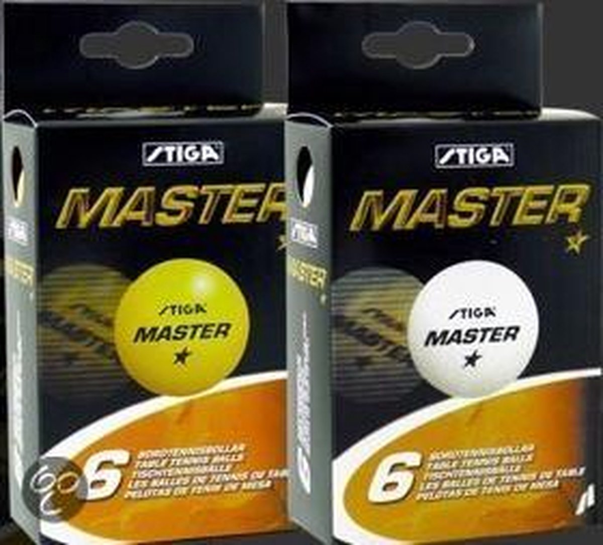 Stiga Tafeltennisballen - 6 Ballen - 1 Ster - Wit