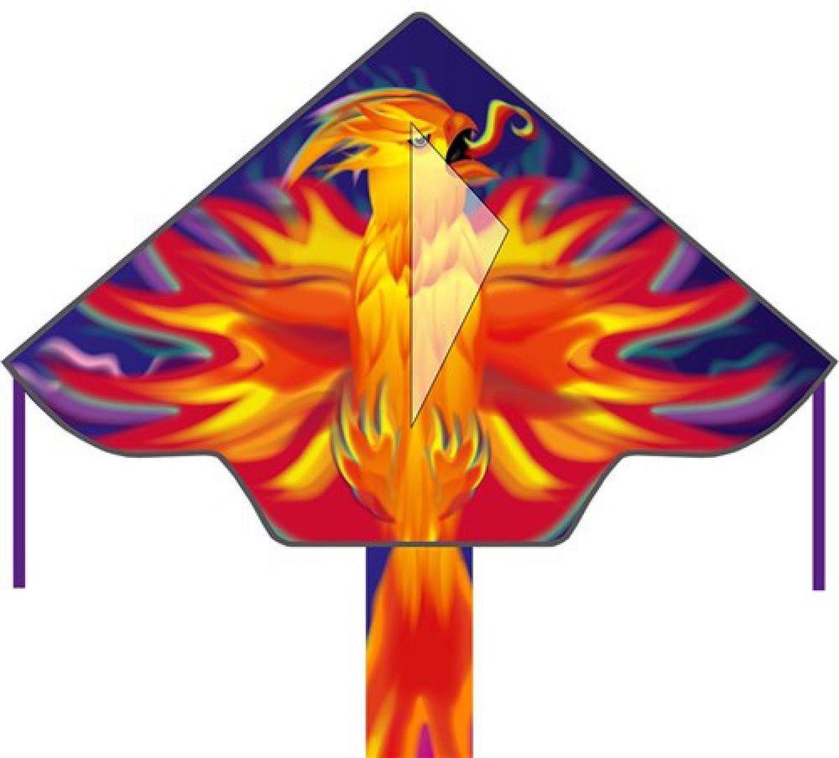 Simple Flyer 120 Phoenix - Vlieger - 120 x 75 + 150 vliegerstaart