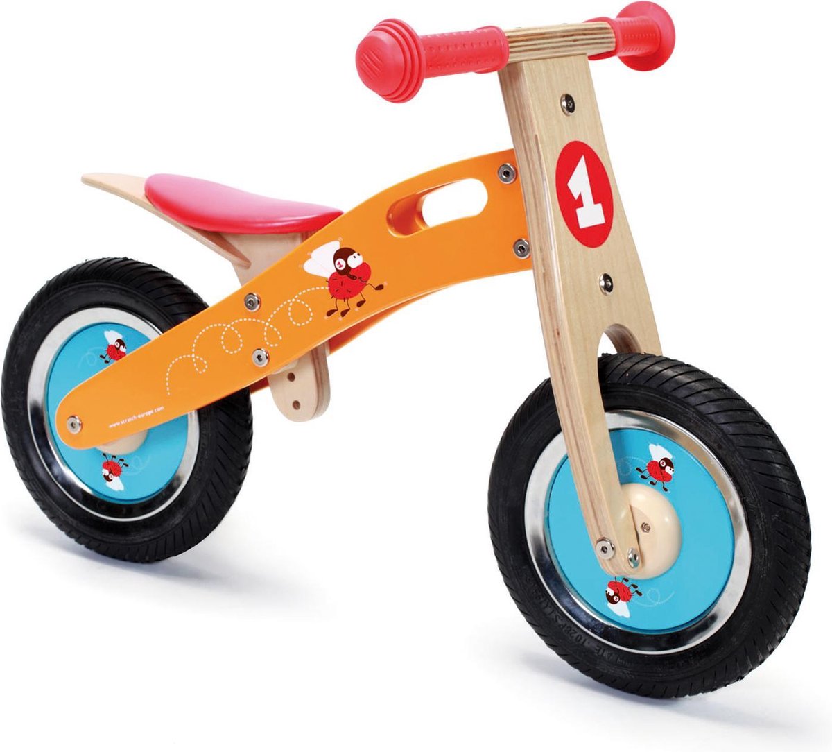 Scratch Move-It Houten Loopfiets - Racende Vliegen