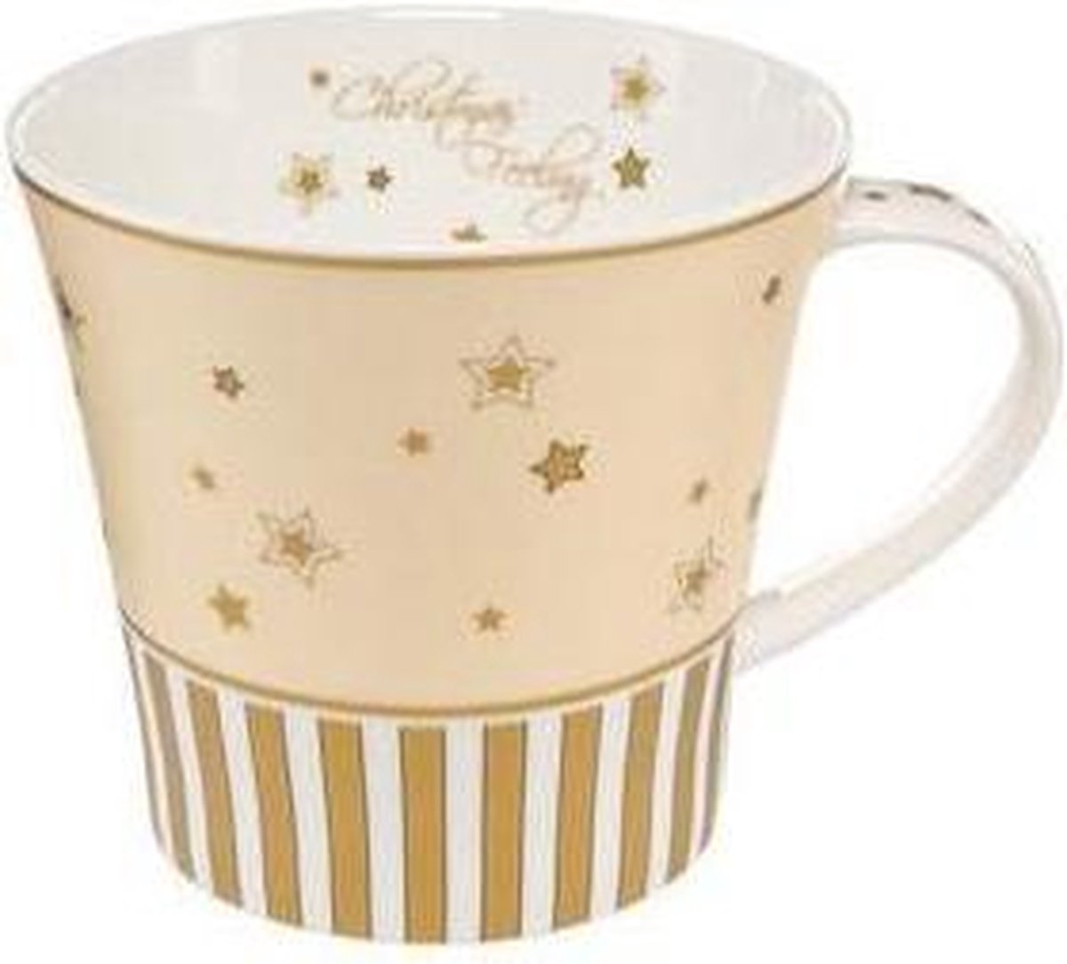 Goebel® - Kerst | Koffie / Thee Mok "Christmas Feeling Strepen" | 350ml