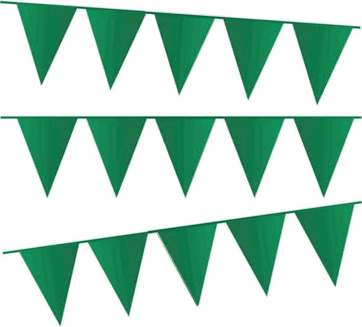 e-Carnavalskleding.nl Vlaggenlijn donker groen |donker groene slinger 10 meter