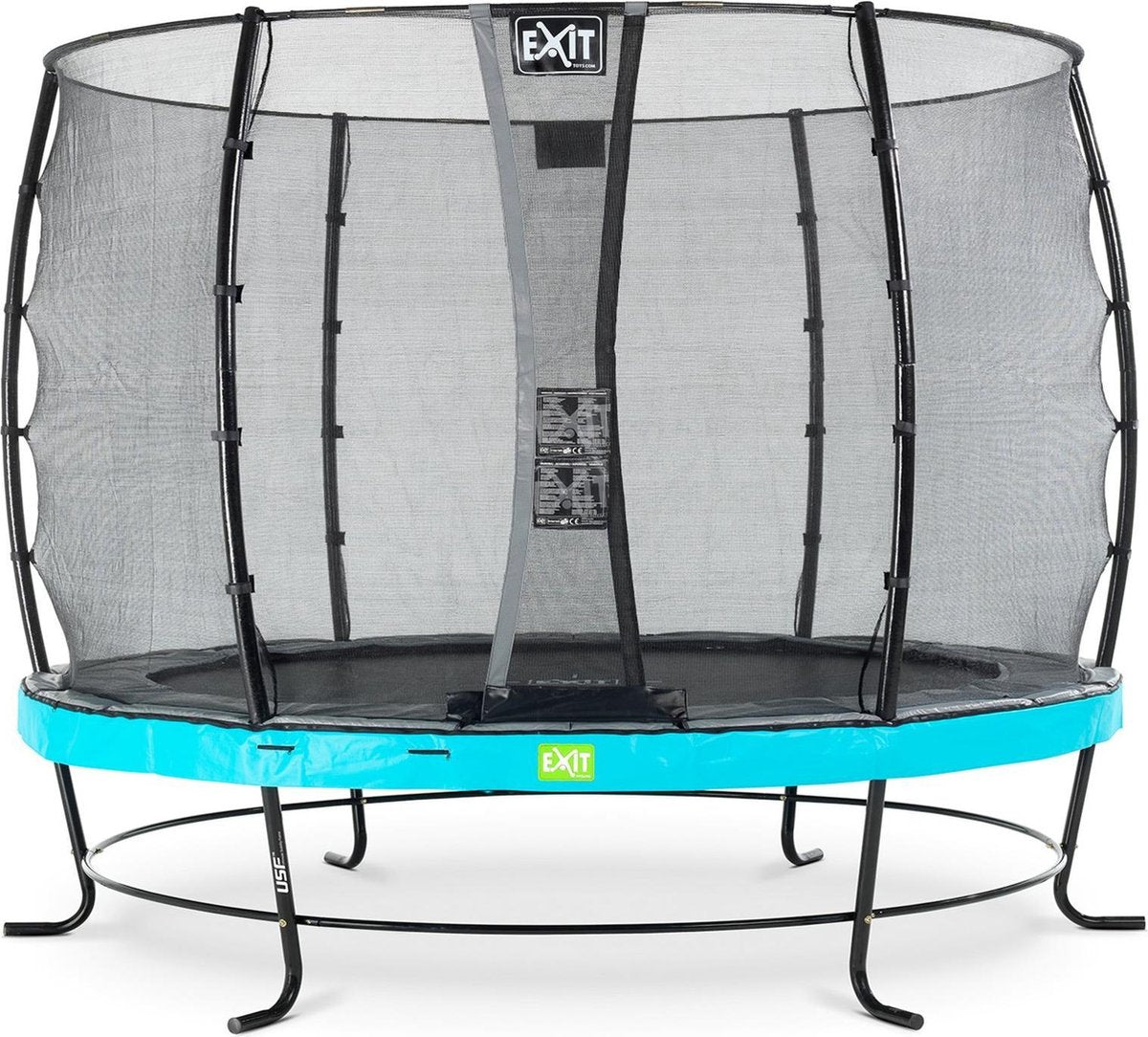 Trampoline EXIT Elegant - ø305cm met veiligheidsnet Economy - blauw