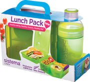 Sistema Lunch - Lunch Pack - Lunch Cube Max en 480 ml Trio Fles - Groen