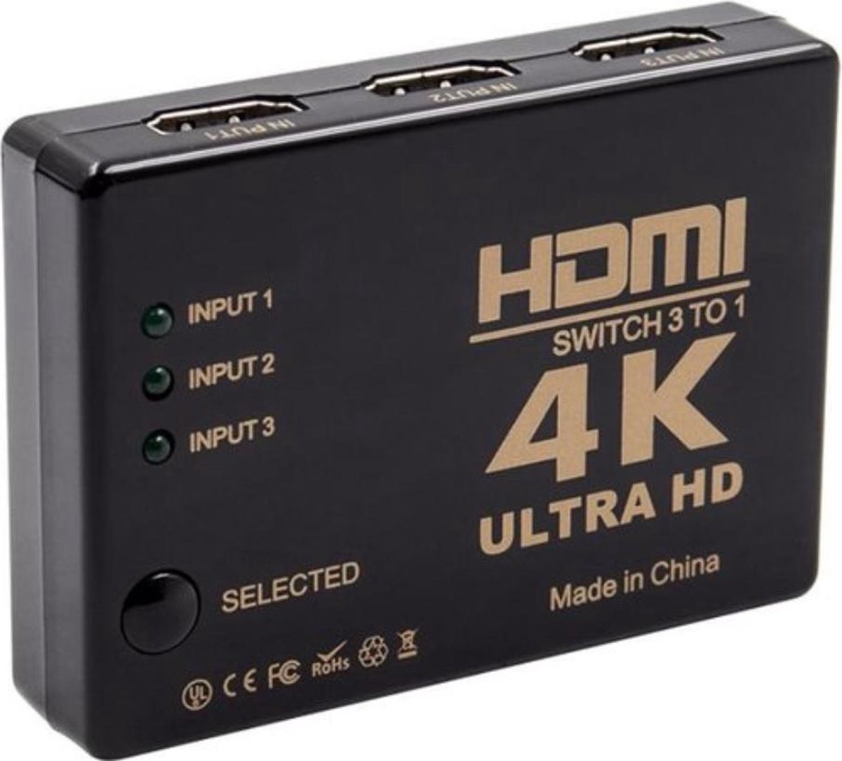 Astilla | 3 in 1 HDMI Switch Splitter | 4K & Full HD 3 poort