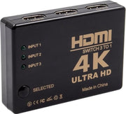 Astilla | 3 in 1 HDMI Switch Splitter | 4K & Full HD 3 poort