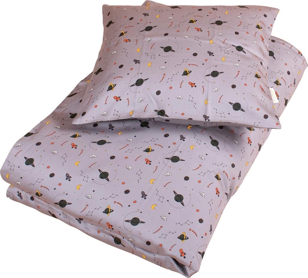 Filibabba - Donsovertrek 100 x 140cm - Space Grey - One size