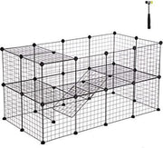 Songmics / Vasagle Aanpasbare Box Voor Huisdieren - Huisdierenbox - Bench - Bench Voor Honden - 143 x 71 x 73 cm