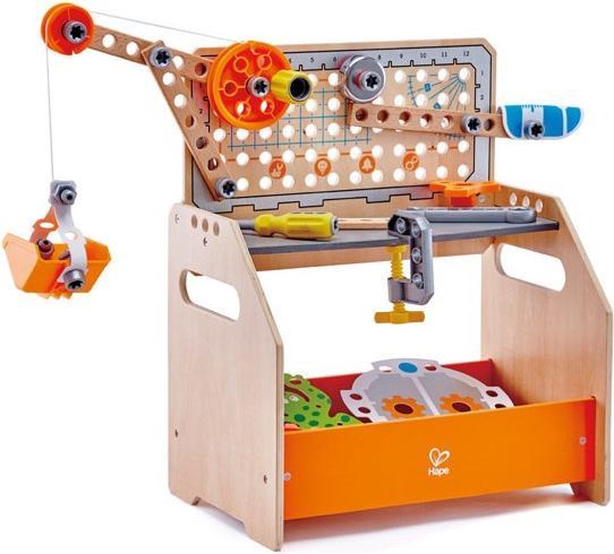 Hape Werkbank Discovery Scientific 58-delig