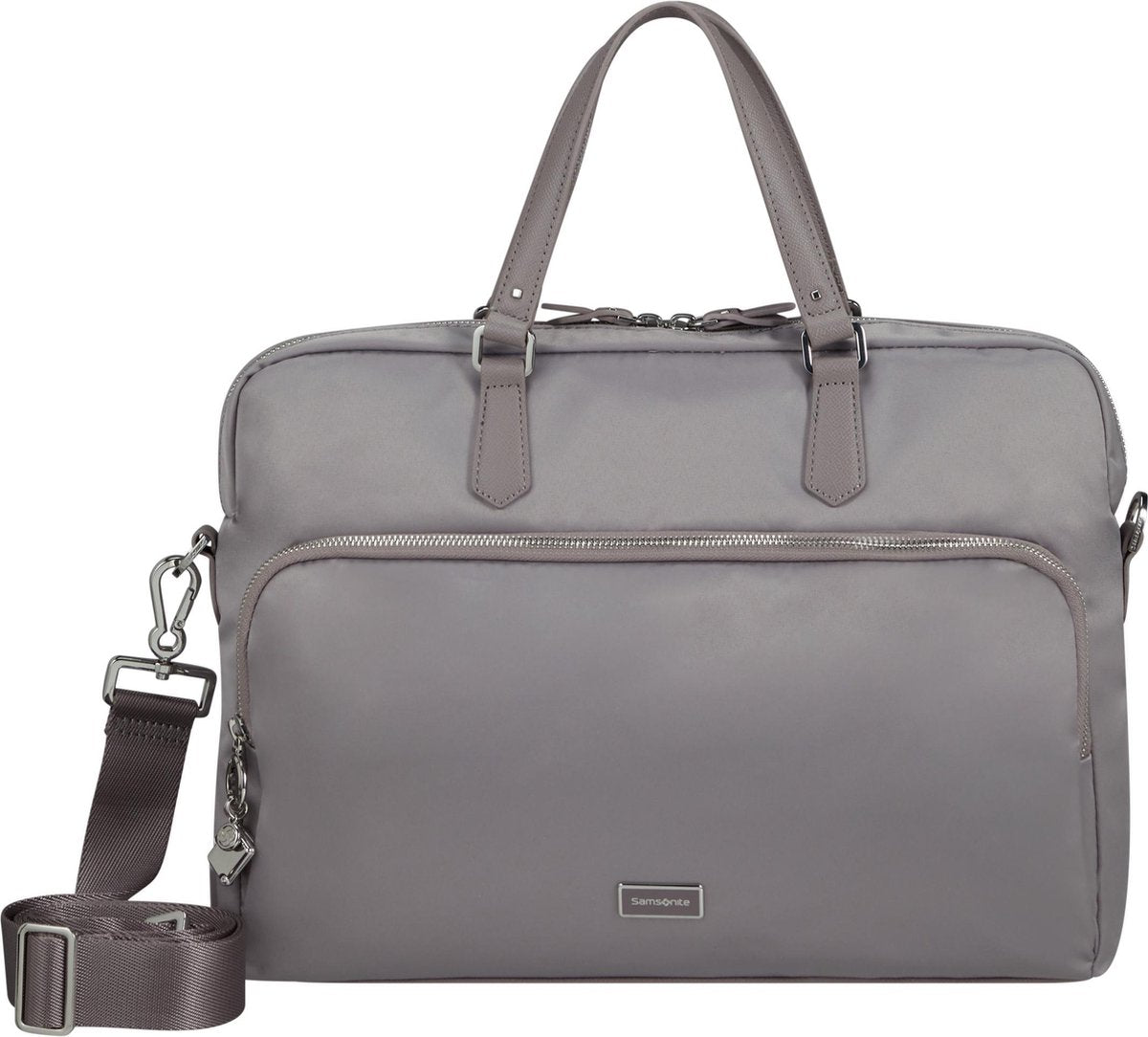 "Samsonite Laptopschoudertas - Karissa Biz 2.0 Bailhandle 15.6"" Lilac Grey"