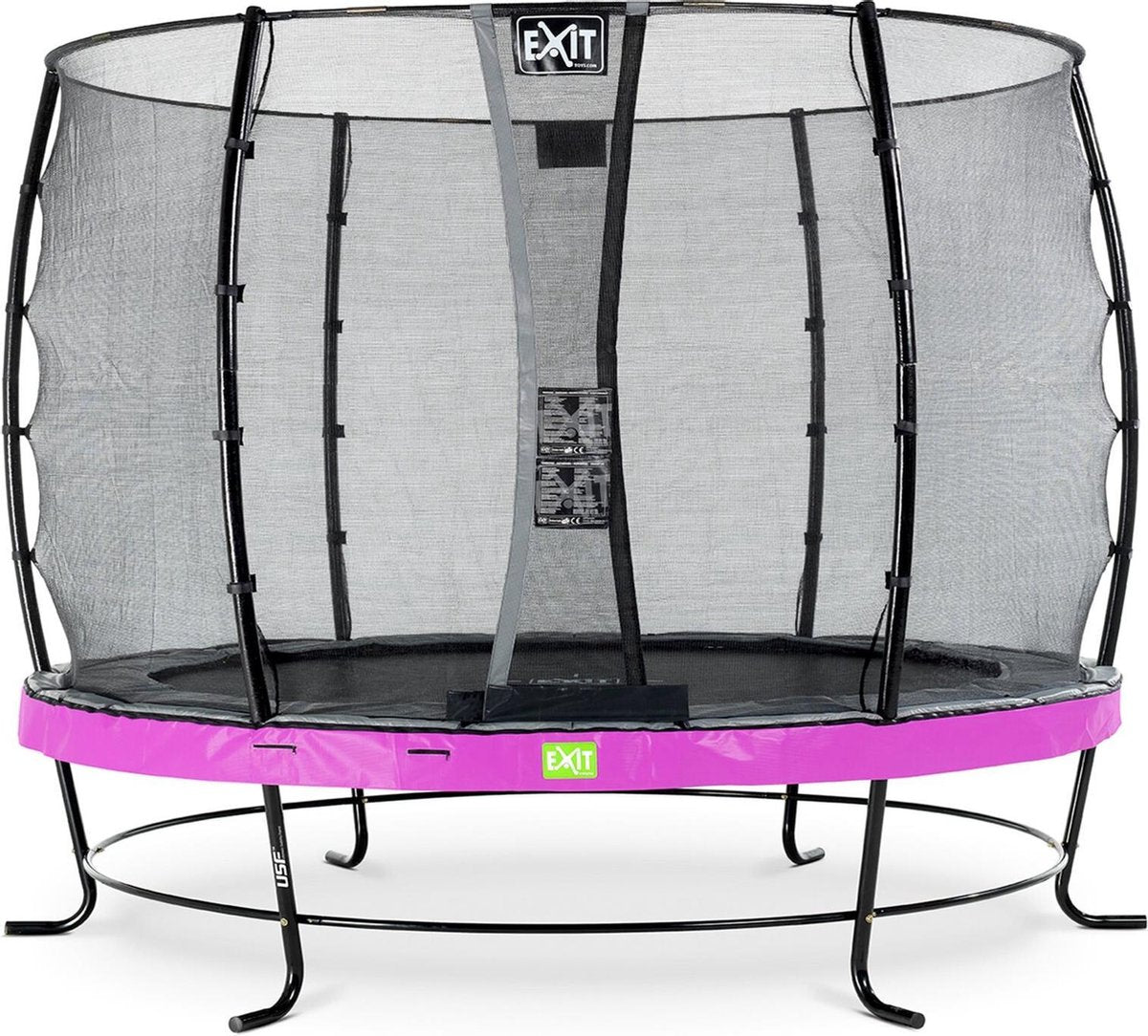 Trampoline EXIT Elegant - ø305cm met net Economy - paars