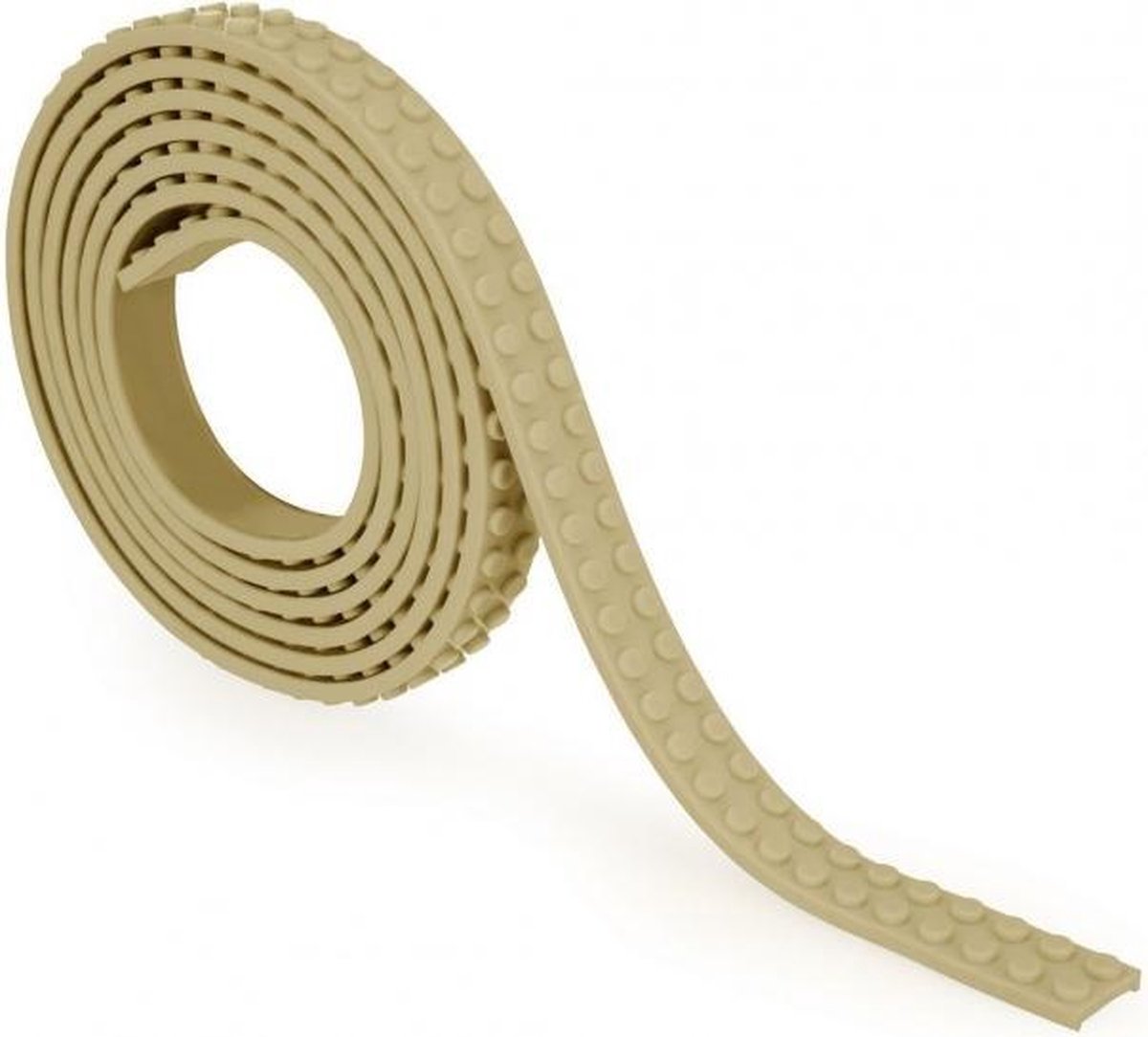 Mayka bouwblokjes tape beige/zand  - 2 meter / 2 studs