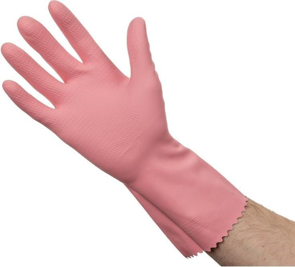 Jantex huishoudhandschoenen / handschoenen (links & rechts) - Roze - Maat S - Natuurlijk Latex