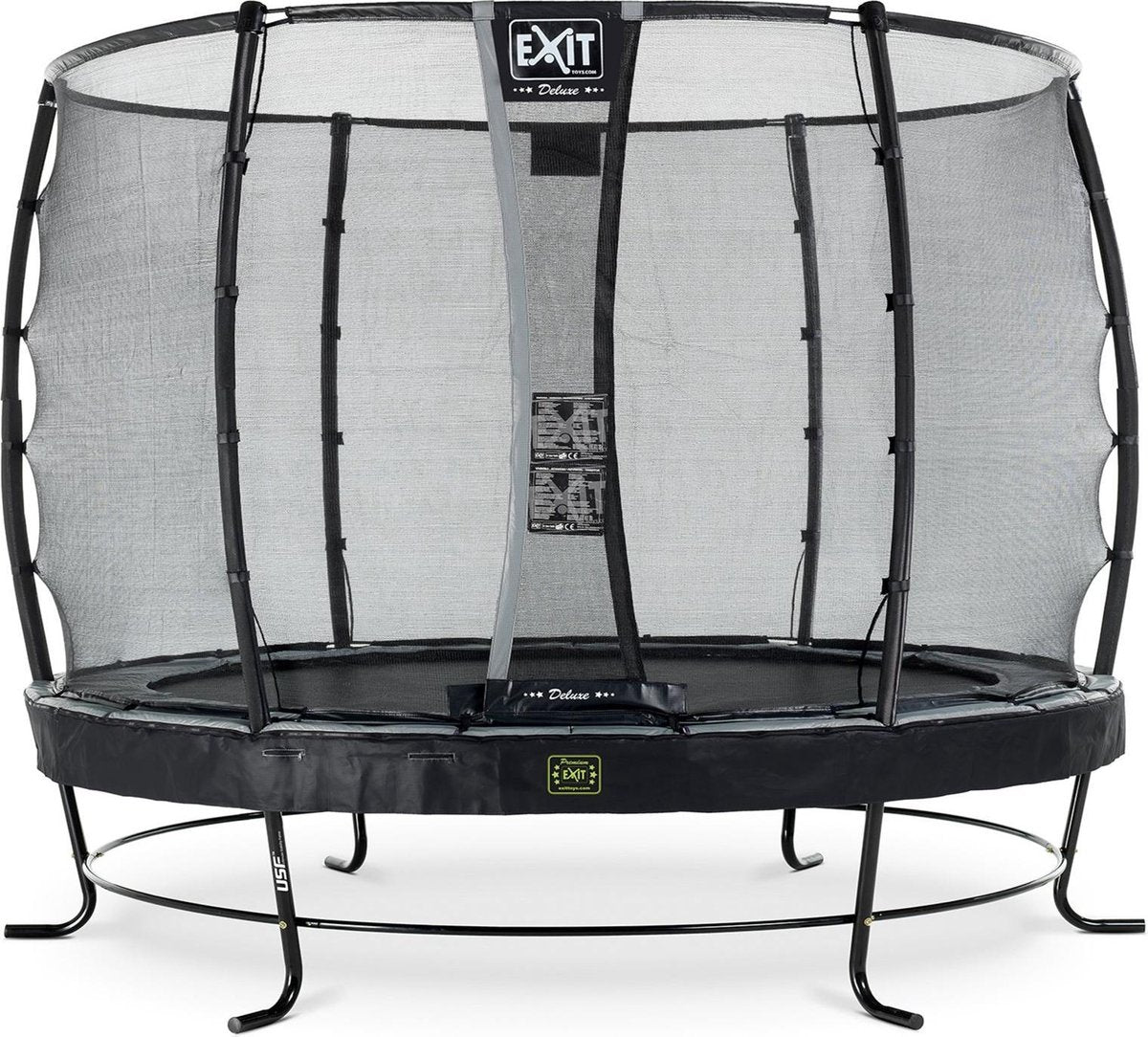 Trampoline EXIT Elegant Premium - ø305cm - zwart + net