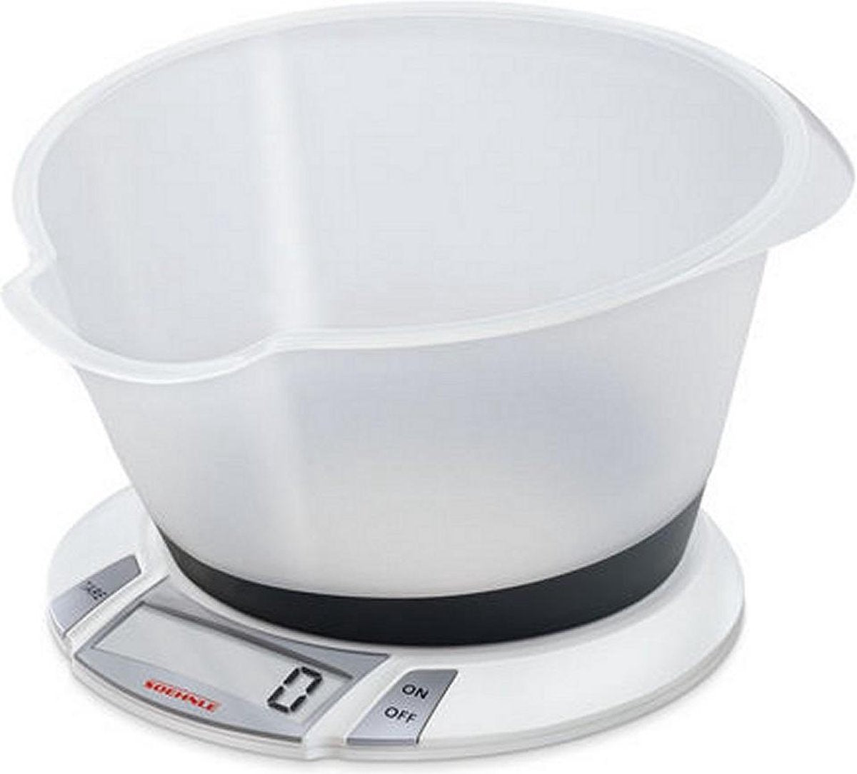 Soehnle 66111 Olympia Plus Digitale Keukenweegschaal met Mengkom 2.2L Wit