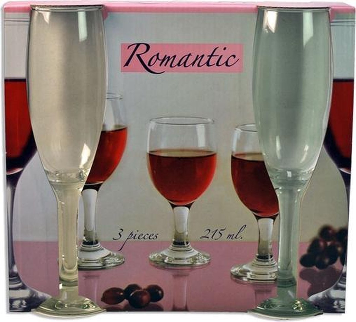 Champagneglas / Wijnglas - 3 stuks