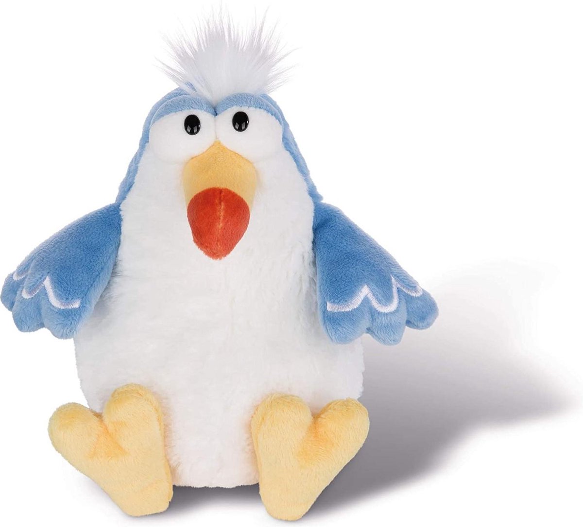 Nici Knuffel Ara Jungle Dan Junior 25 Cm Pluche Wit/blauw