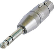 Velleman 3-PIN XLR VROUWELIJK NAAR STEREO 1/4" JACK (NA3FP)"