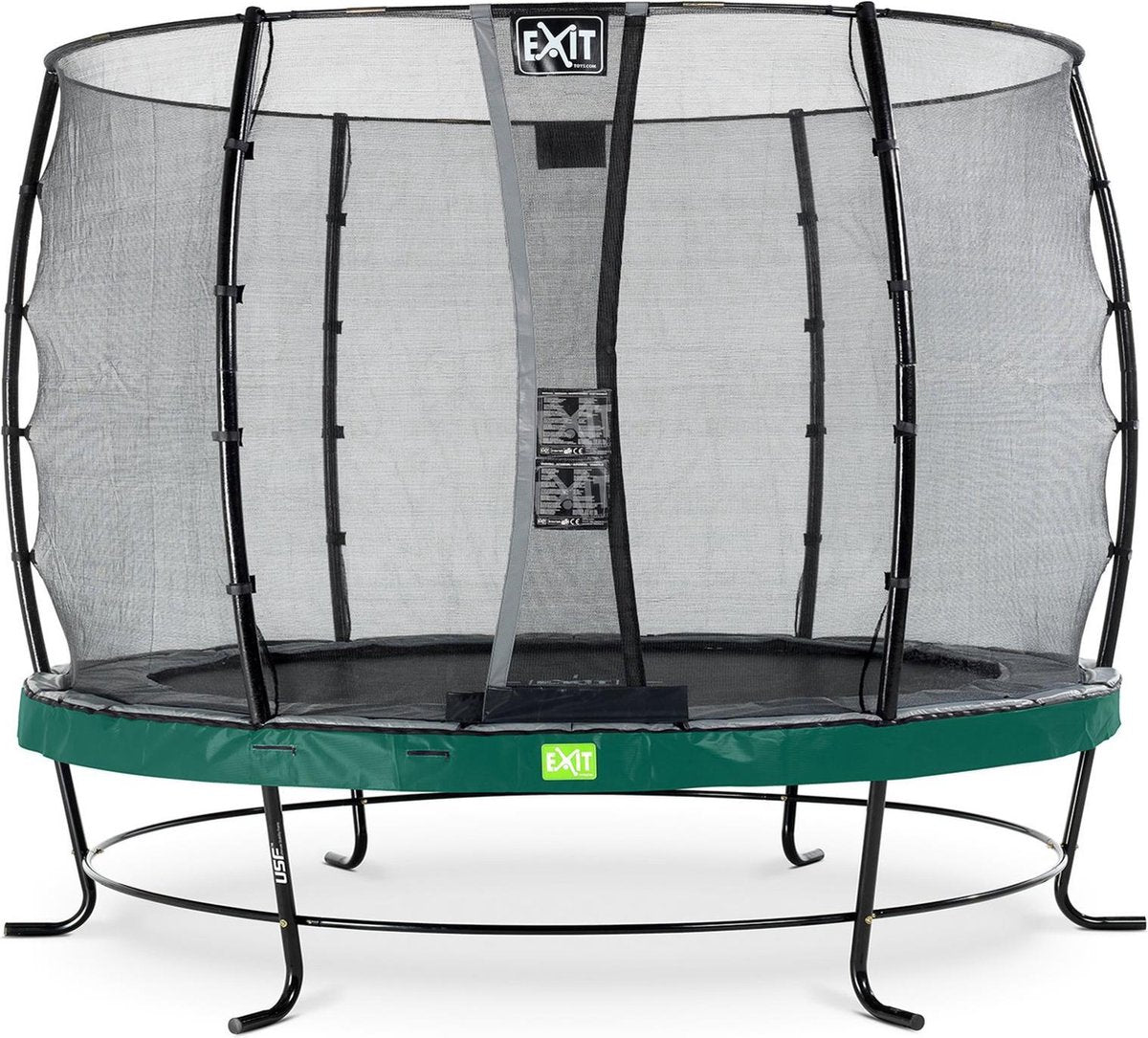 Trampoline EXIT Elegant - ø305cm met veiligheidsnet Economy - groen