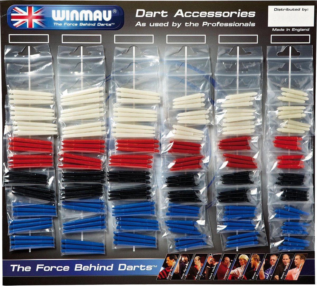 Winmau Shafts gemengd - 60 stuks