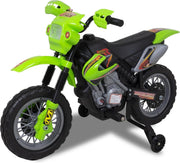 Kijana Elektrische Crossmotor - Accu motor - Zijwieltjes - Groen
