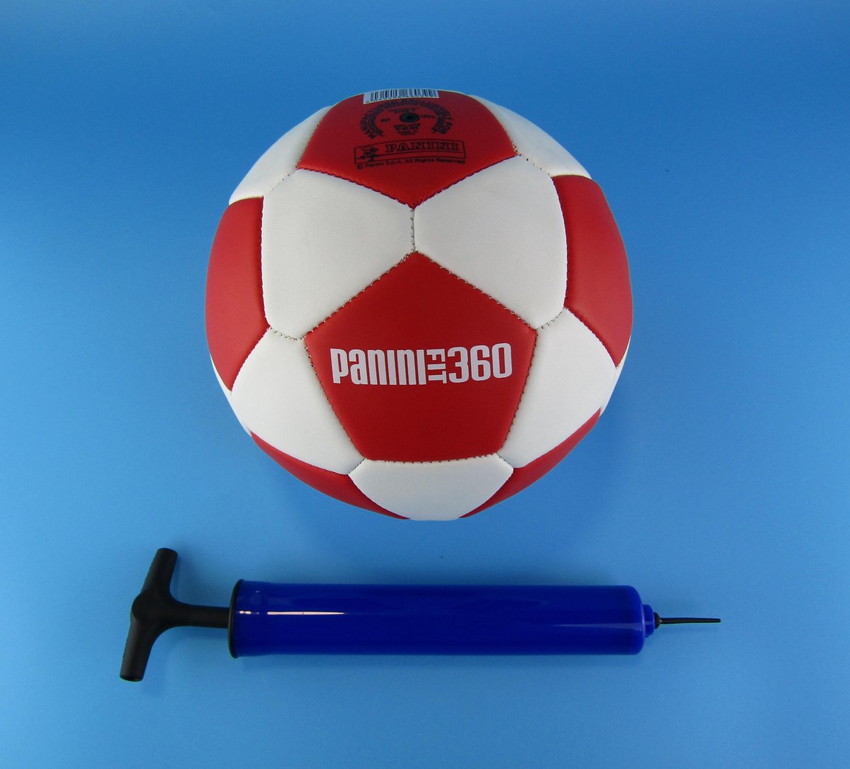 Panini - Voetbal - Unisex - Maat 3 - Handbal - Strandbal - Rood - Wit - Met pompje