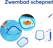 Zwembad schepnet - Zwembad onderhoud - schepnet - Inclusief steel 120 cm