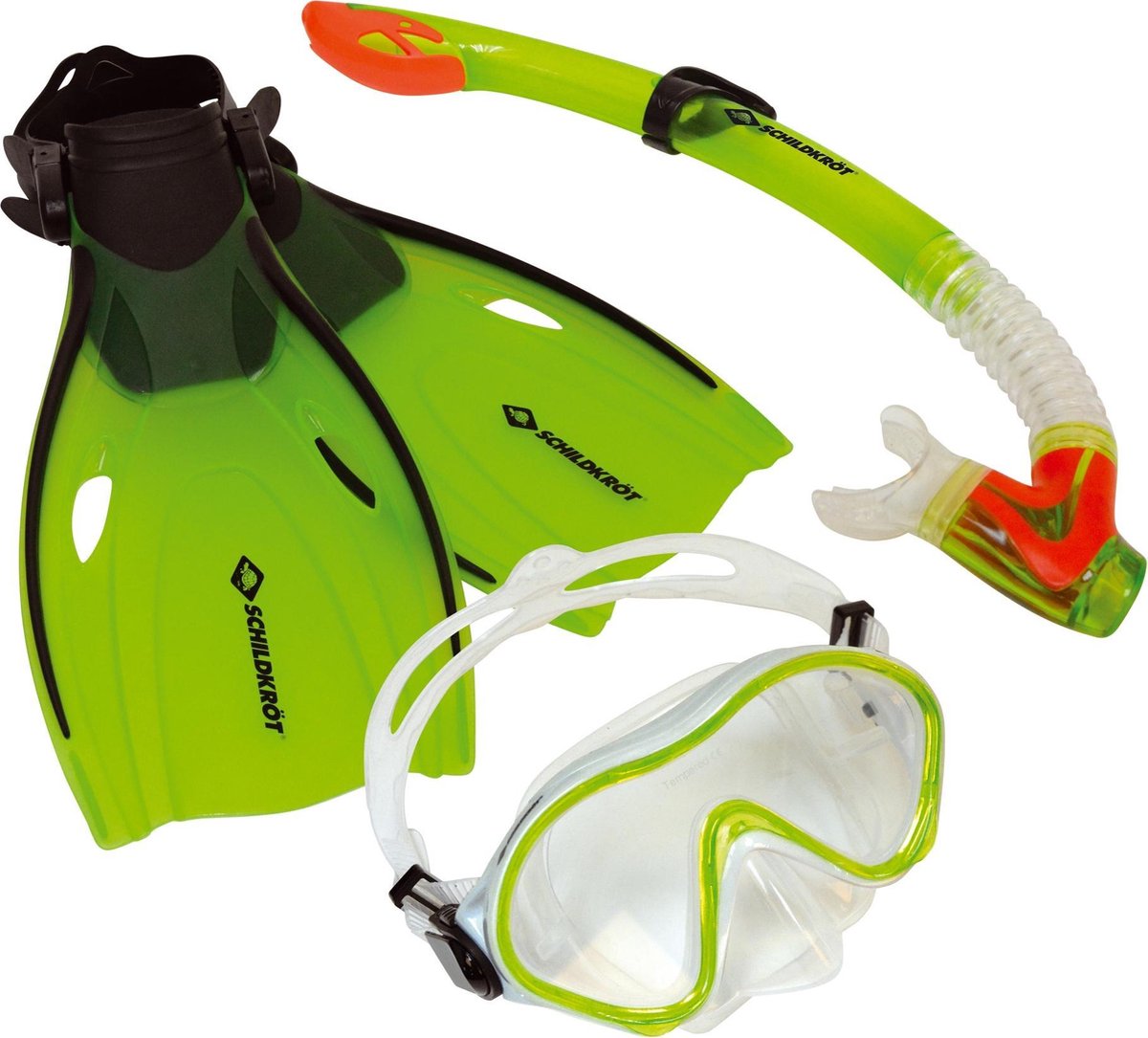 Donic Schildkröt Snorkelset Bermuda Junior Groen 3-delig Maat S/m
