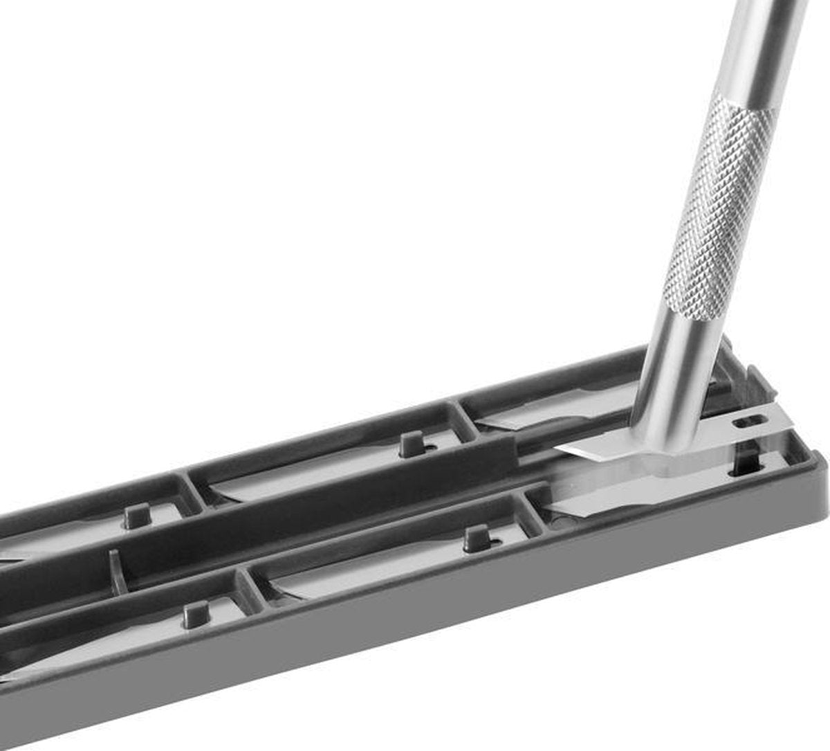 Scalpel Westcott metaal grip - met 6 verschillende mesjes