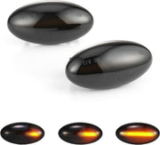 LED Dynamic Zijknipperlichten voor Peugeot 107 206 307 407 607 1007 Partner Expert / 632574 - 632570 / Smoke - Zwart