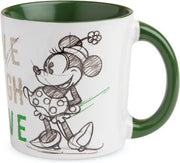 Disney Egan Mok Minnie Mouse Live Laugh Love Groen 9