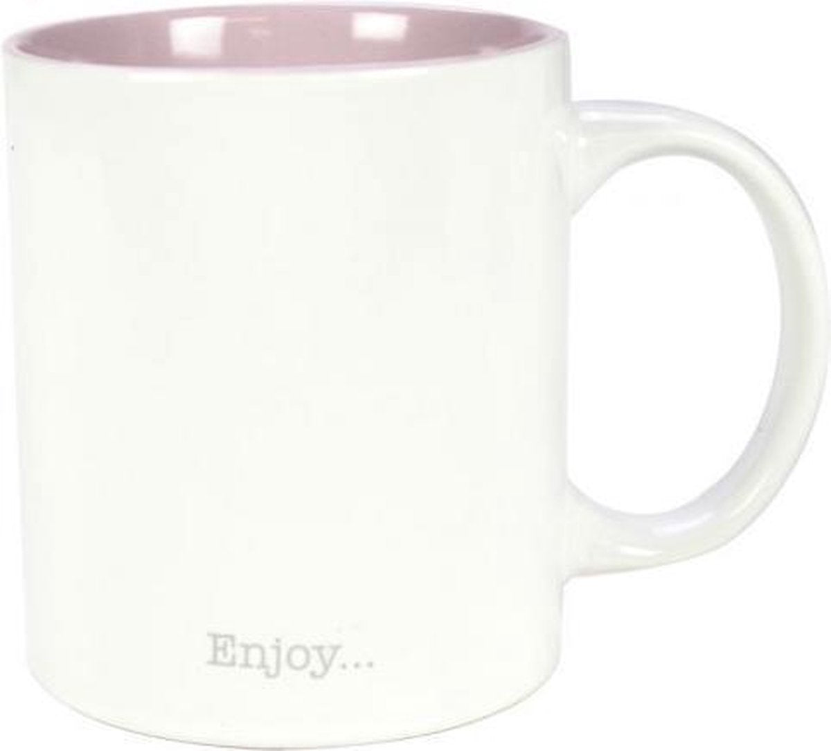 Gusta Beker 300ml Wit/Roze Enjoy