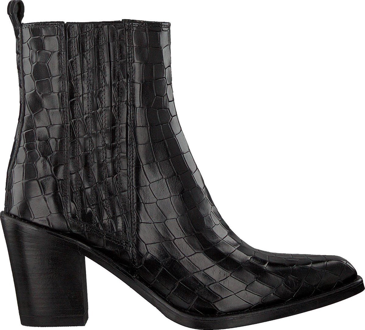 Notre-V 04a-201 Enkellaarsjes - Enkelboots - Dames - Zwart - Maat 37