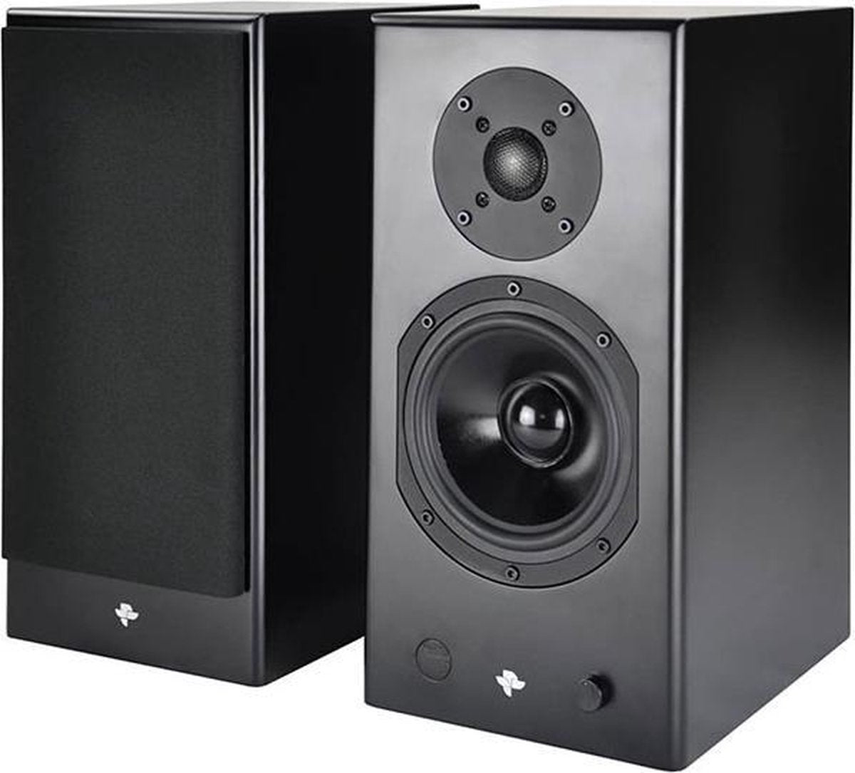 Totem Acoustics KIN Play Zwart - Actieve Hifi Speakerset met Bluetooth en Phono ingang (stereo paar)
