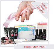 Polygel Kit - Polygel Nagels Starterspakket - Polygel Set - 6 kleuren - UV LED Lamp - Nagelverlenging - Manicure Set - Gel Nagellak - incl tasje