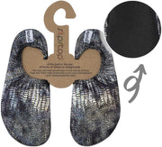 Slipstop Waterschoen Kinderen / Zwemschoenen / Zwemslof / Antislip Schoen / Gymschoen - Polish Zilver Metallic INF 18/20