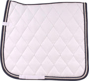Horsegear Zadeldek  Deluxe - White-dark Blue - veelzijdigheid Full